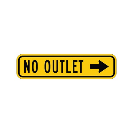 Sign Solutions Usa 9 in Height, 36 in Width, Aluminum, Horizontal Rectangle DUS08DFY3609W14-2aR
